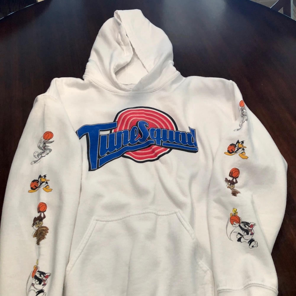 Men’s medium PacSun Tune Squad white hoodie